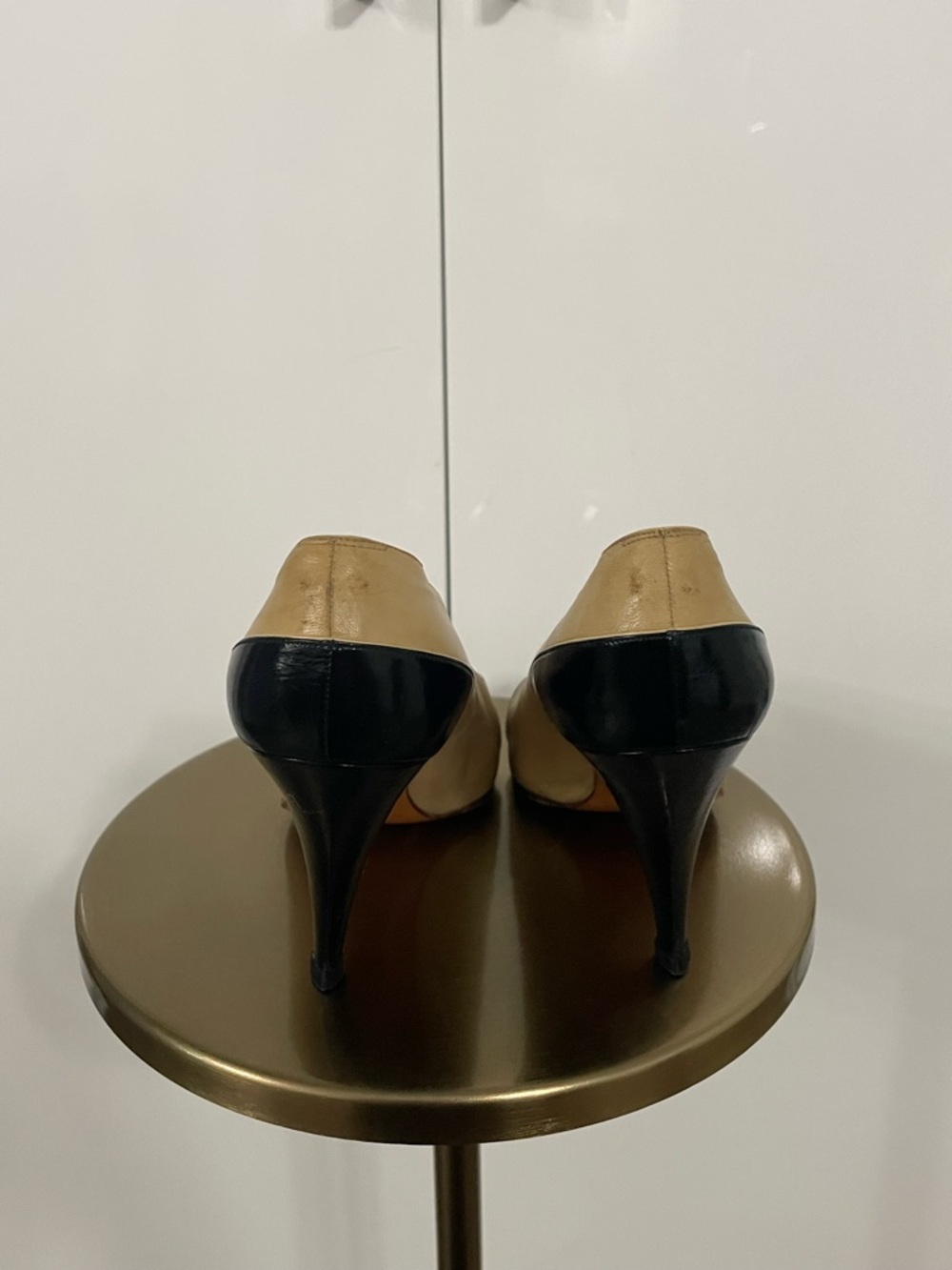 Vintage Chanel Colorblock Heels | Pointed Toe Quiet Luxury - Picture 5 of 8